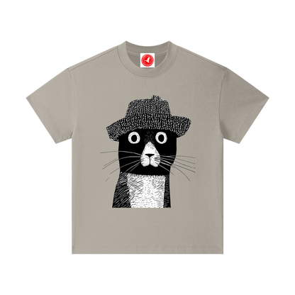 Hat Cat Graphic Tshirt