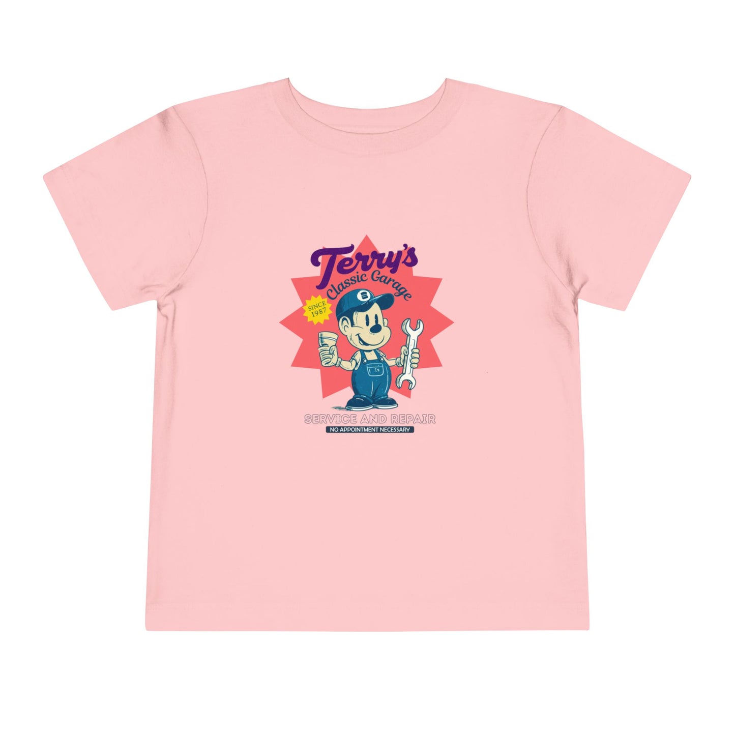 Toddler Graphic Tee with "Terry's Garage" image 5