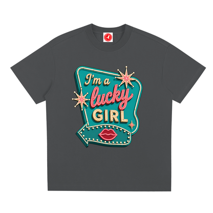 Lucky Girl Oversized  Sonora Tee