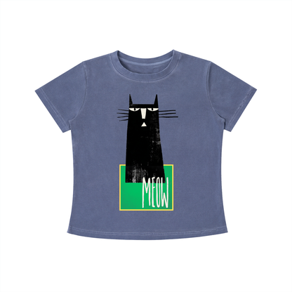 MEOW Minimal Cat Tee