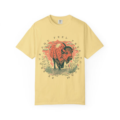 Be Brave Feel Free Buffalo Graphic Tee