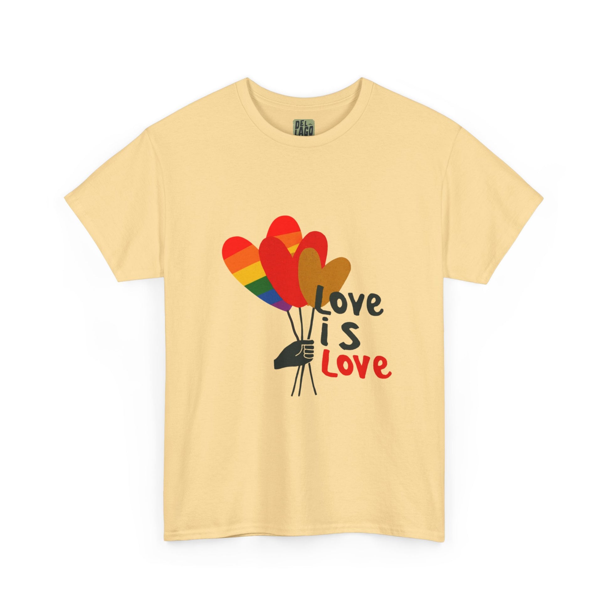 "Love is Love" Heart Balloon T-Shirt – Celebrate Pride & Unity image 7