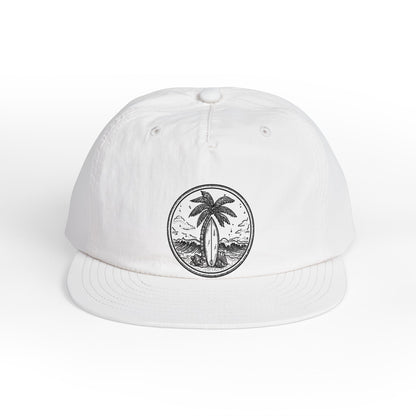Surf Cap — Palm Tree Beach Patch Hat