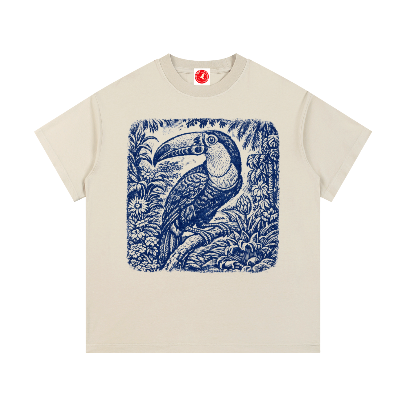 Vintage Botanical Bird Tee