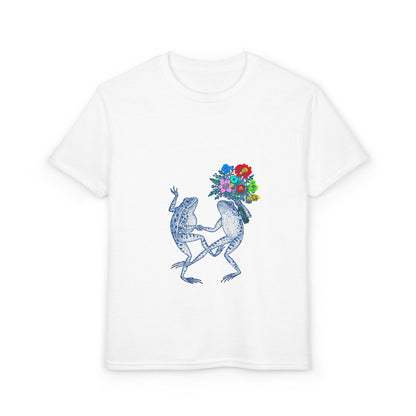 Dancing Frogs with Flower Bouquet Design