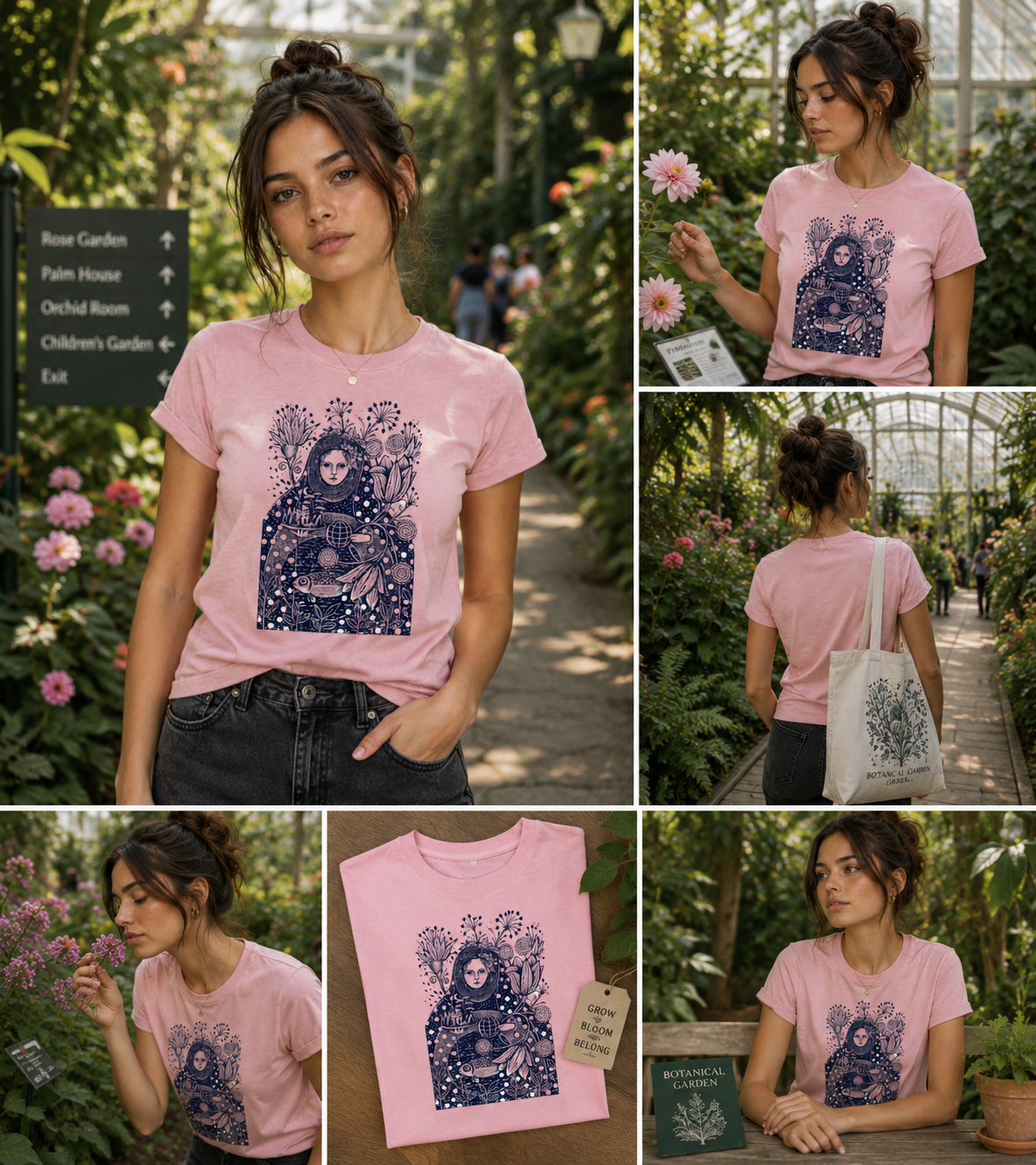 Celestial Garden Portrait Graphic Tee