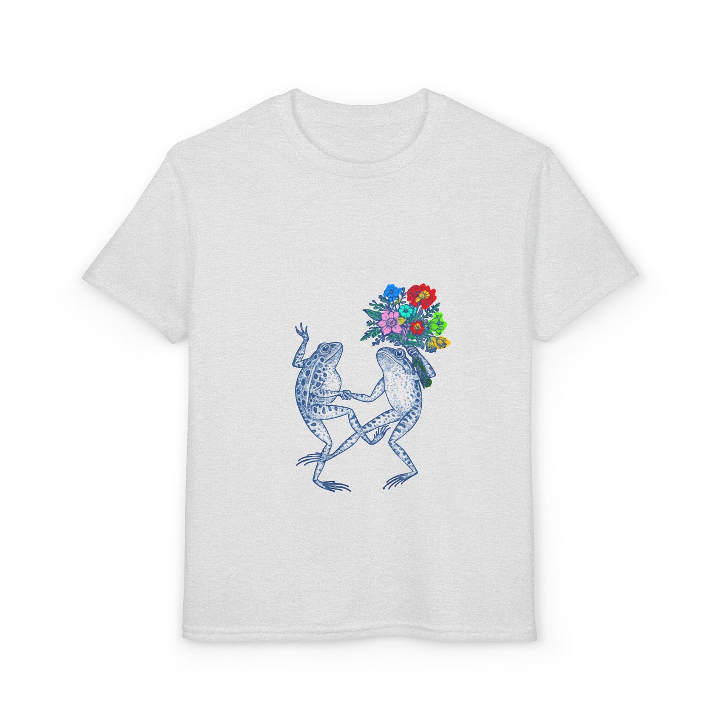Dancing Frogs with Flower Bouquet Design