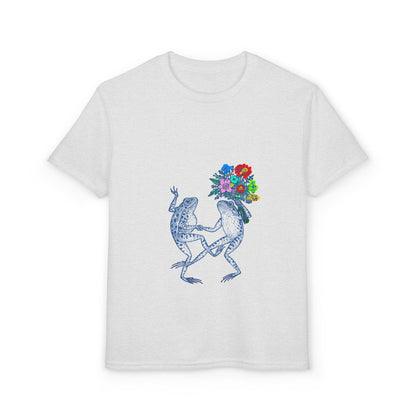 Dancing Frogs with Flower Bouquet Design
