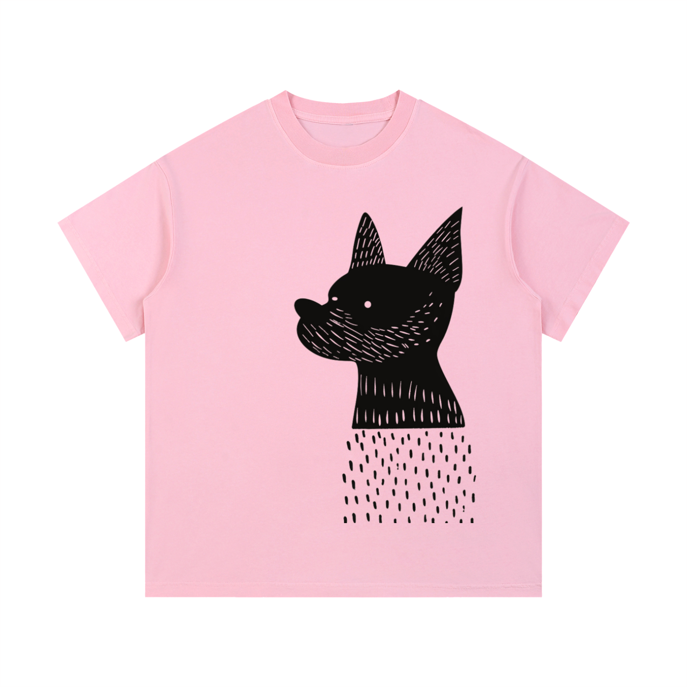 Pink Minimalist graphic t-shirt featuring retro-inspired artwork on a soft-washed cotton tee.