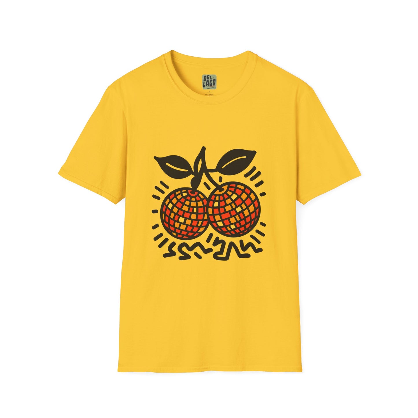 🍊✨ Orange Disco Ball Tee image 2