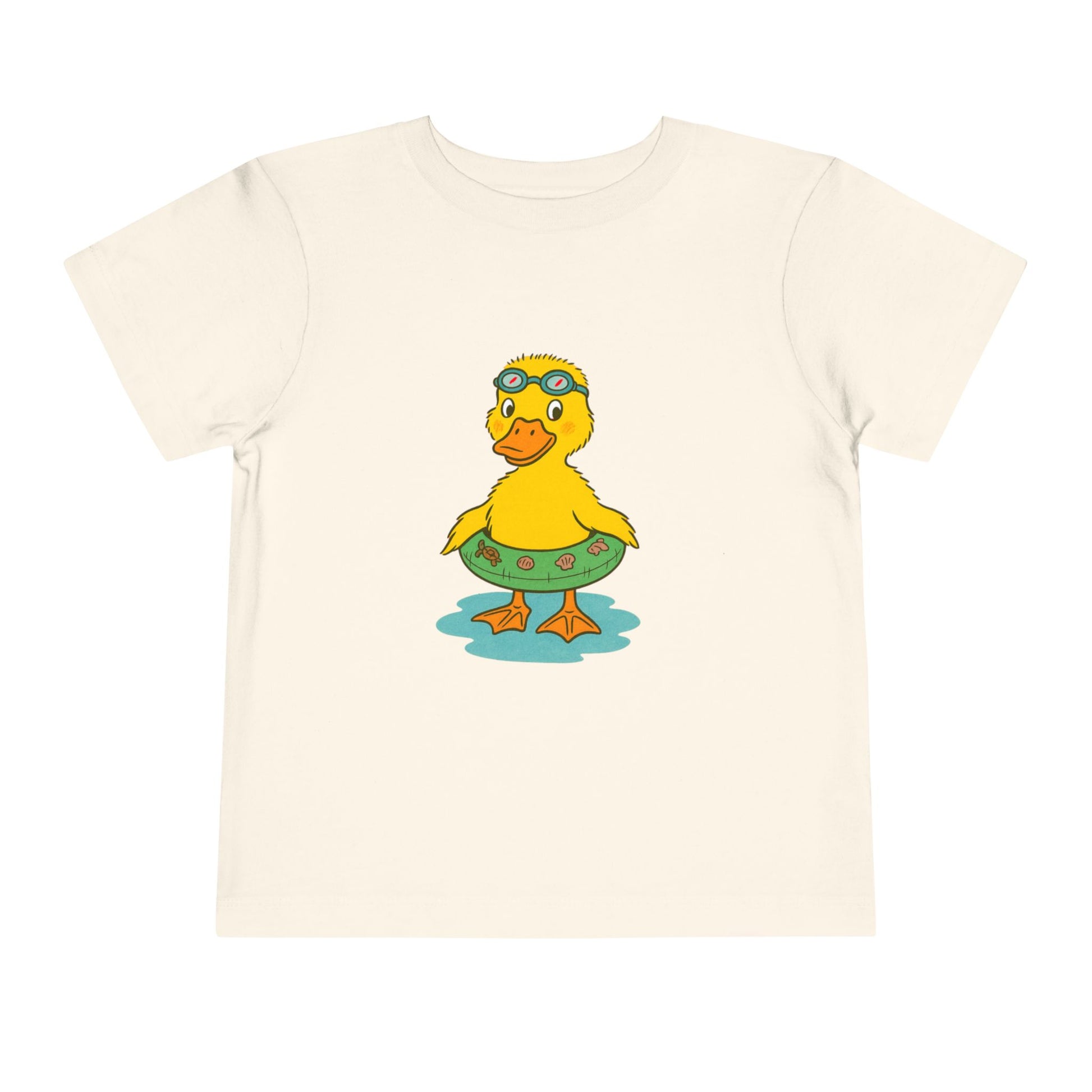 Duck with a floaty and goggles image 2