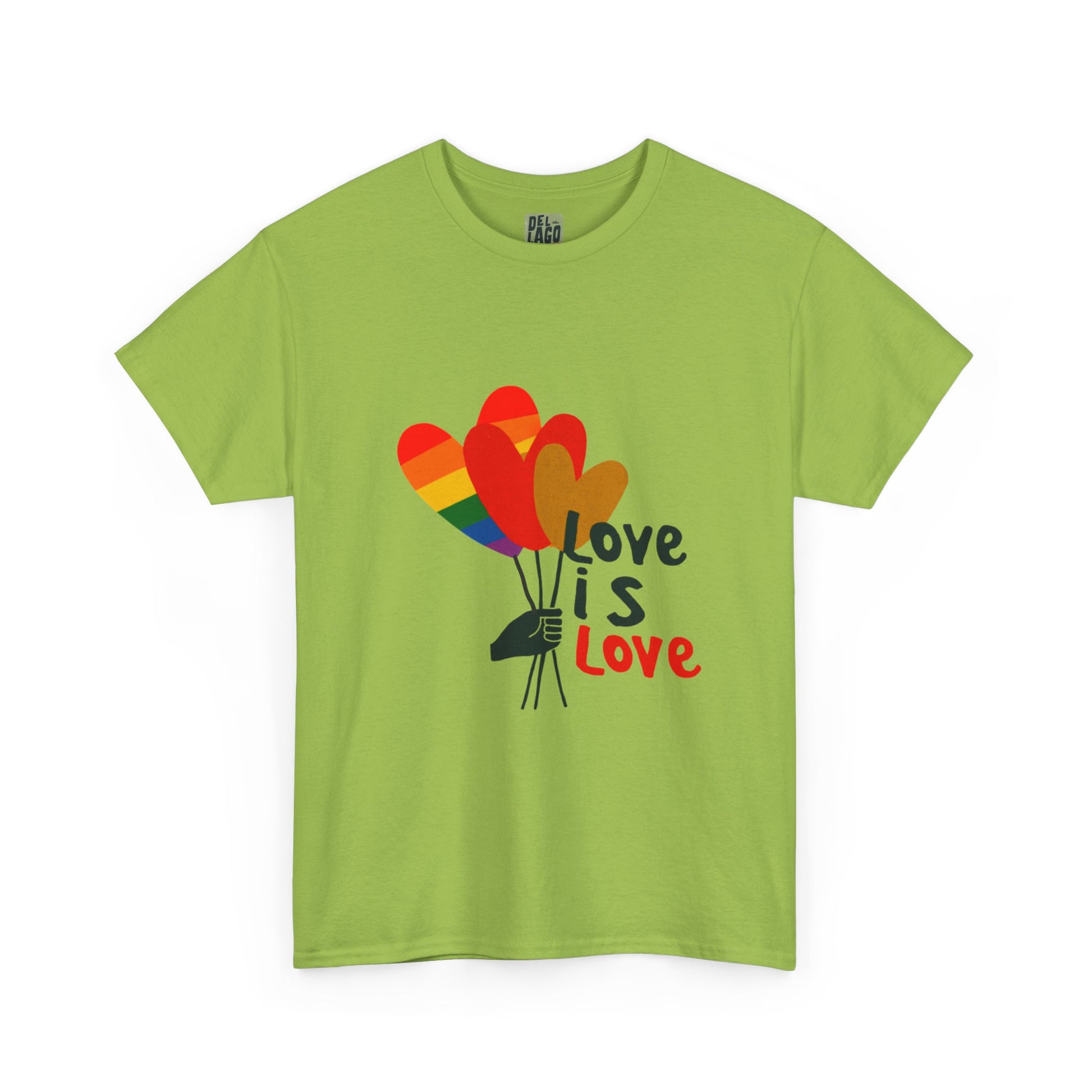 "Love is Love" Heart Balloon T-Shirt – Celebrate Pride & Unity image 9