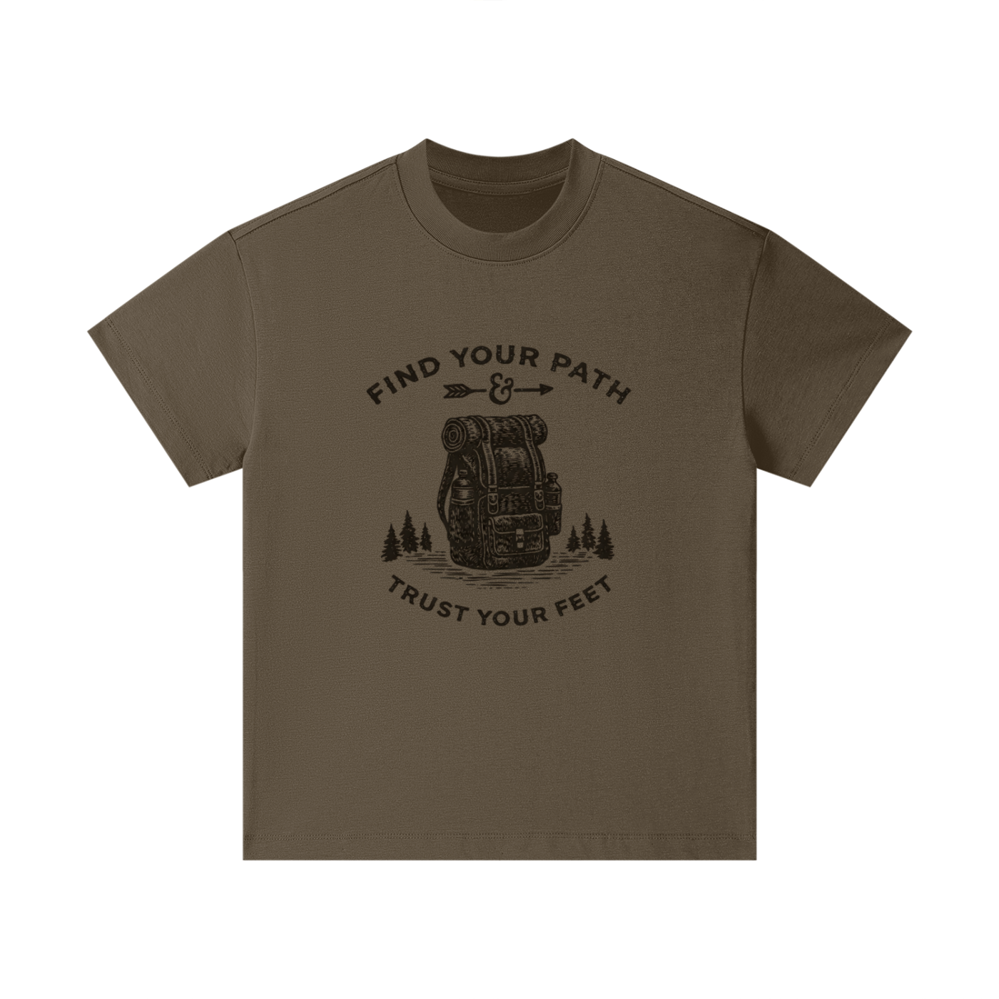 Adventure compass graphic printed on oversized cotton boys t-shirt