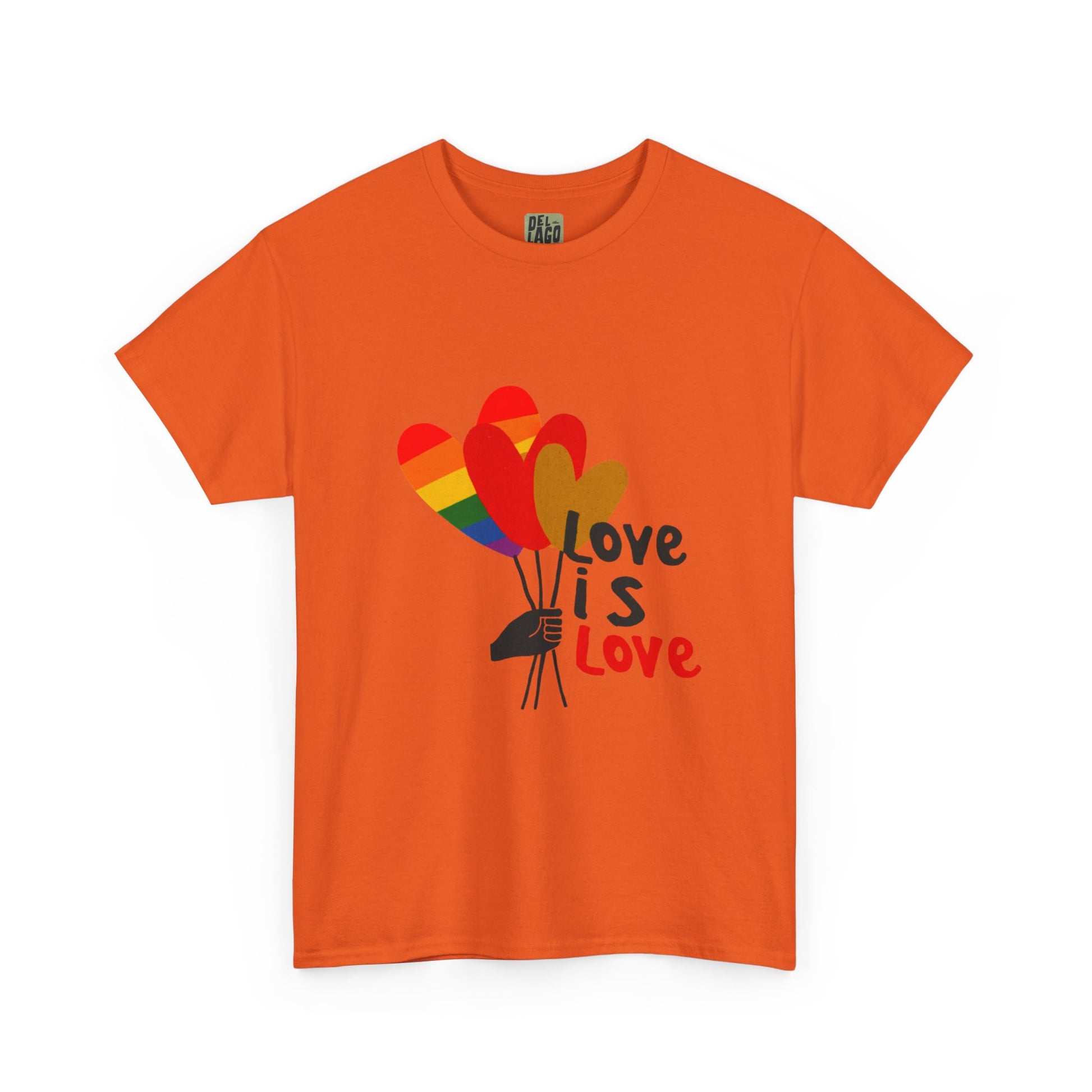 "Love is Love" Heart Balloon T-Shirt – Celebrate Pride & Unity image 8
