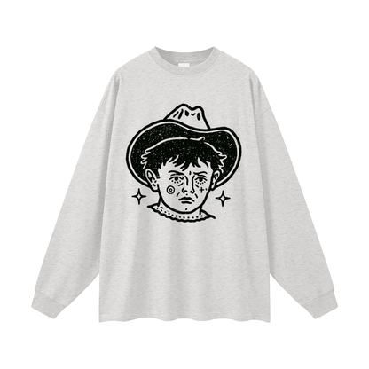 Cowboy Kid Graphic Long Sleeve T-Shirt