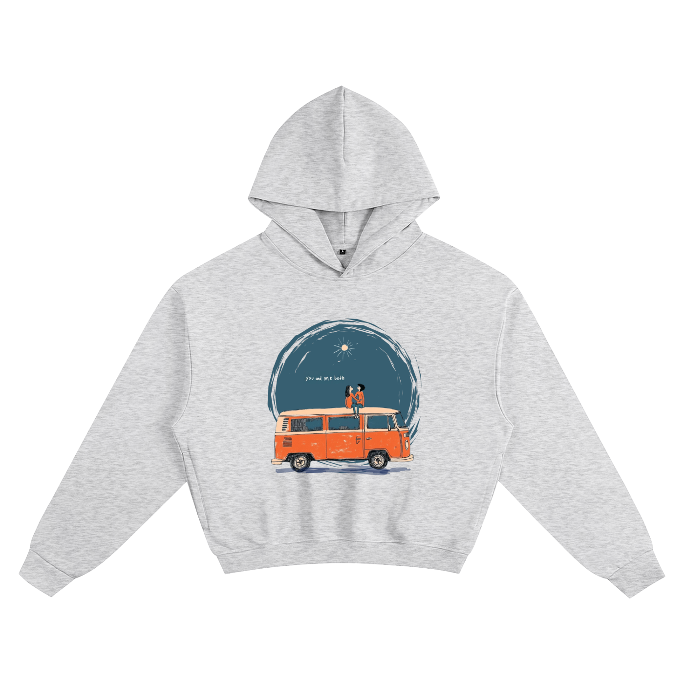 You and Me Both - Unisex Cotton Cropped Hoodie