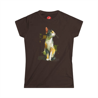 Watercolor Cat Graphic Tee