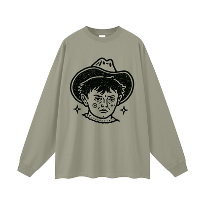 Cowboy Kid Graphic Long Sleeve T-Shirt
