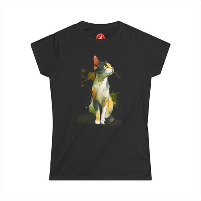 Watercolor Cat Graphic Tee