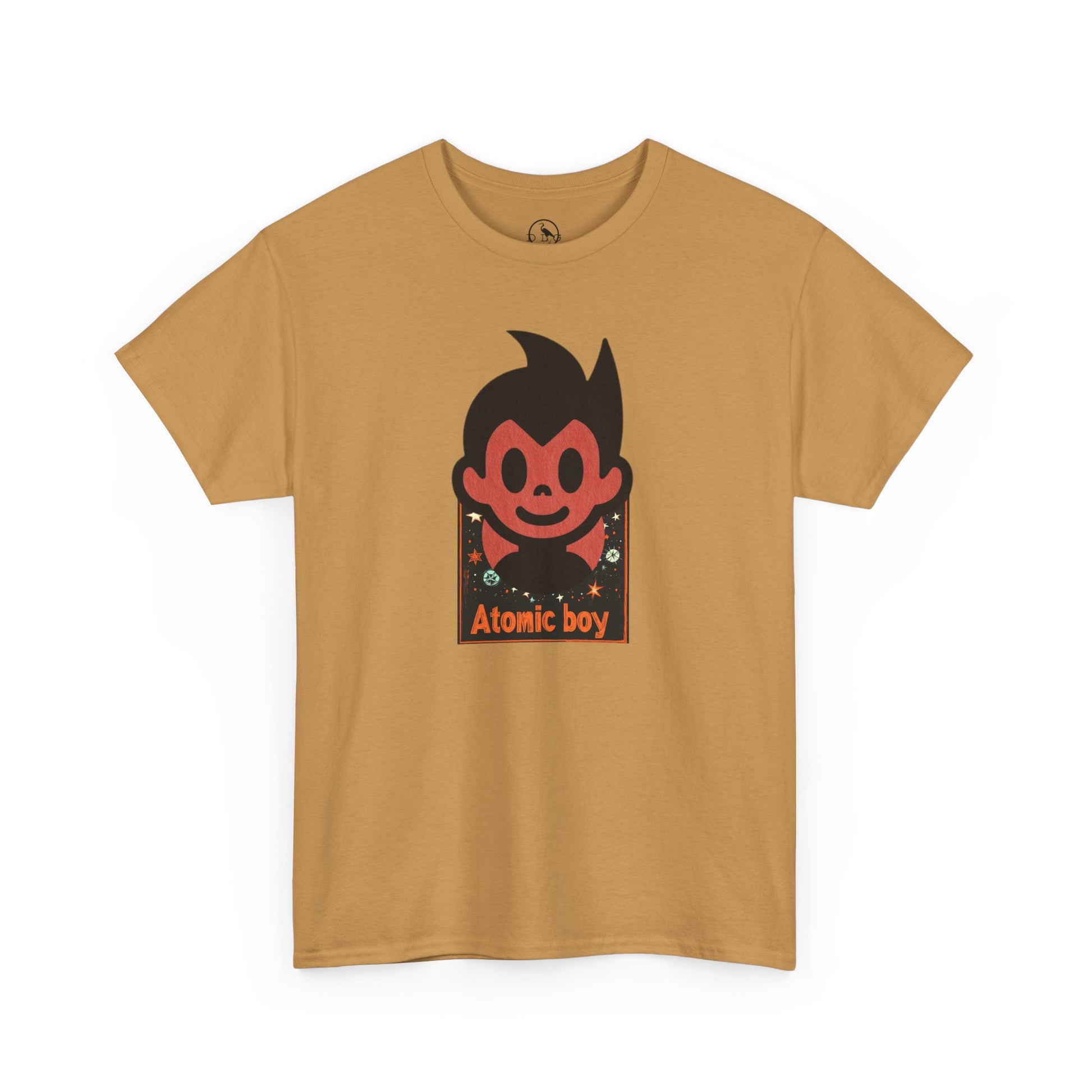 Atomic Boy Unisex Heavy Cotton Tee - Retro Cartoon Graphic T-Shirt image 0