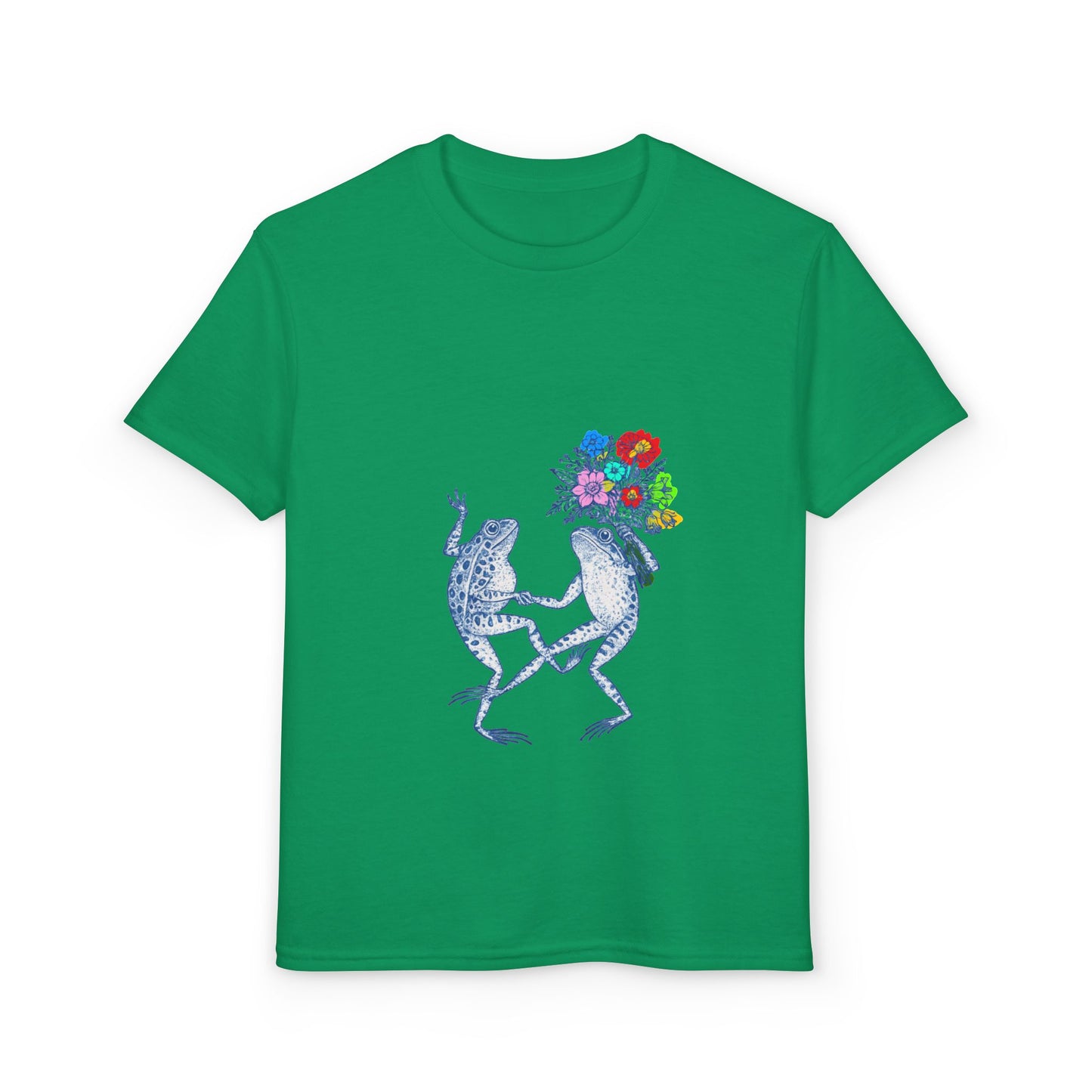 Dancing Frogs with Flower Bouquet Design
