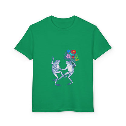 Dancing Frogs with Flower Bouquet Design
