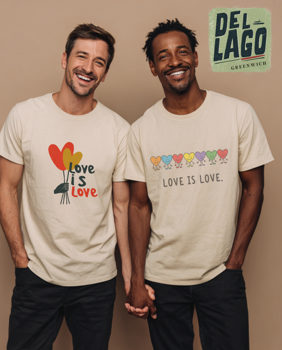 "Love is Love" Unisex Cotton Tee image 1