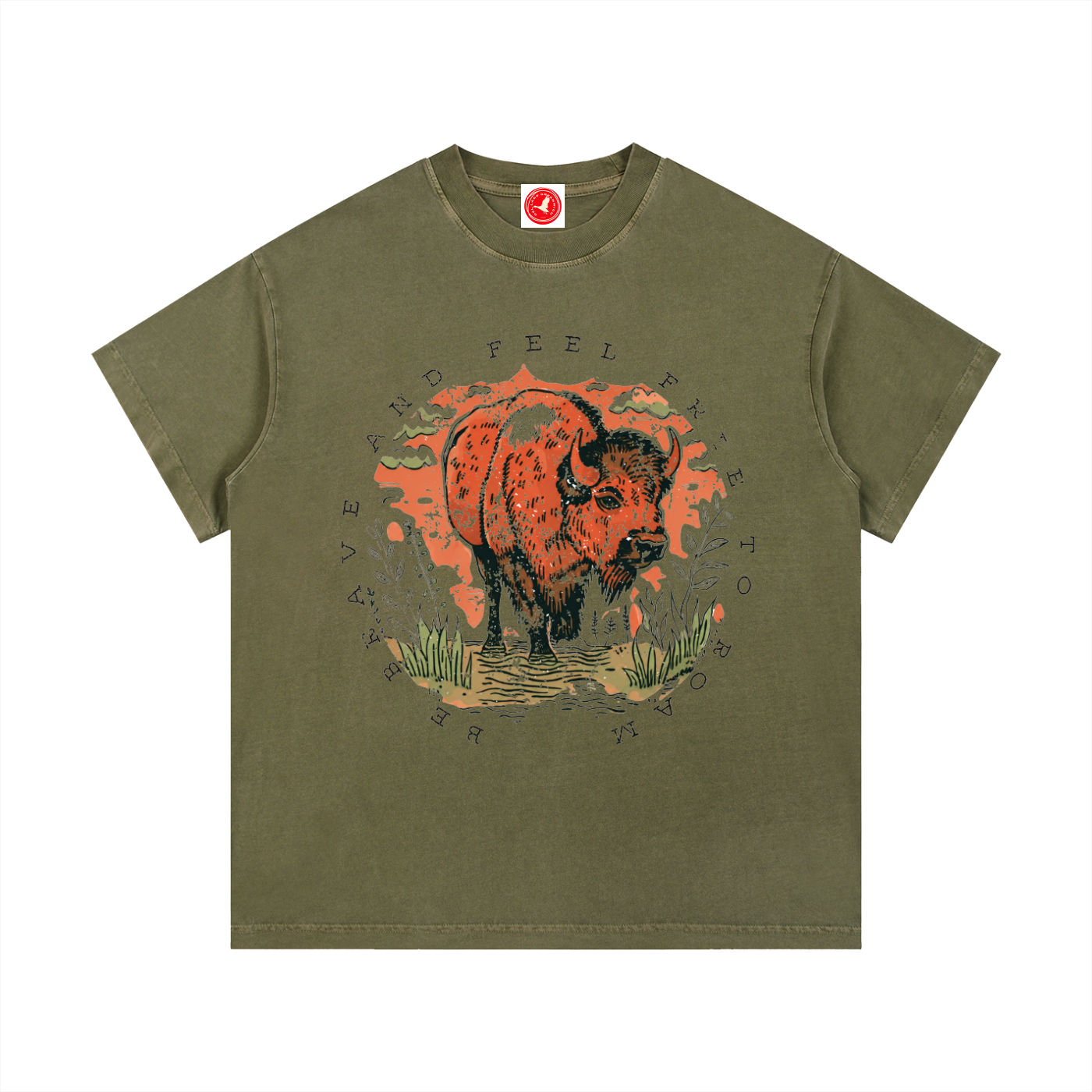 Feel Free to Roam Buffalo Tee
