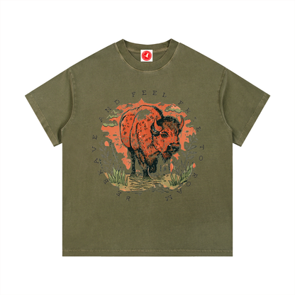 Feel Free to Roam Buffalo Tee