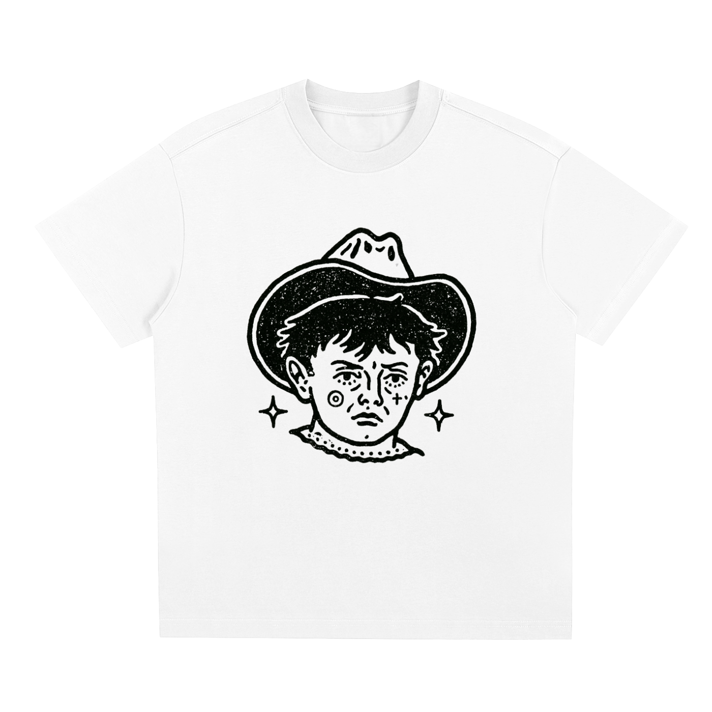 Lonesome Cowboy graphic t-shirt featuring western-inspired artwork celebrating rugged Americana and frontier spirit.