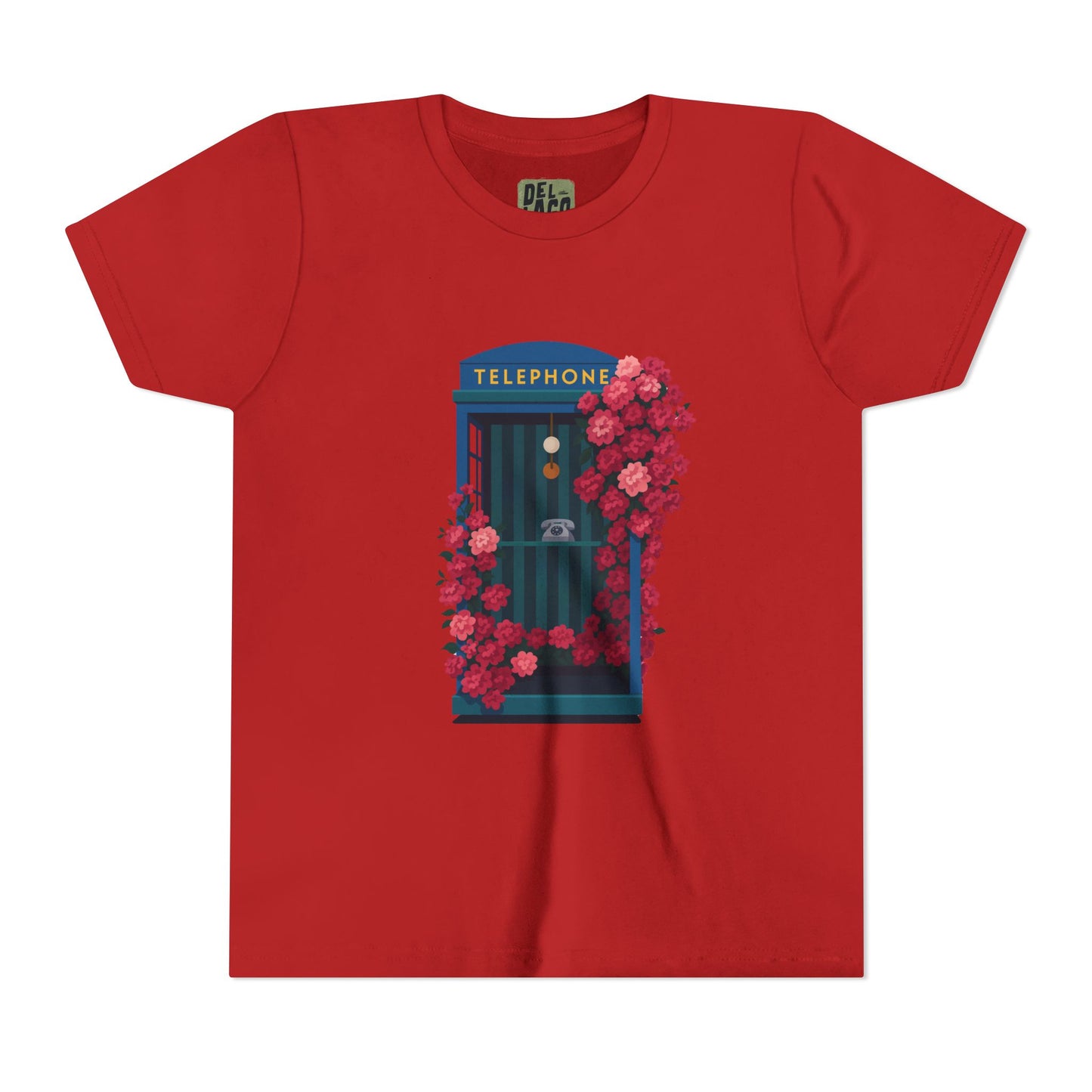 Vintage Floral Phone Booth Tee - Youth image 4