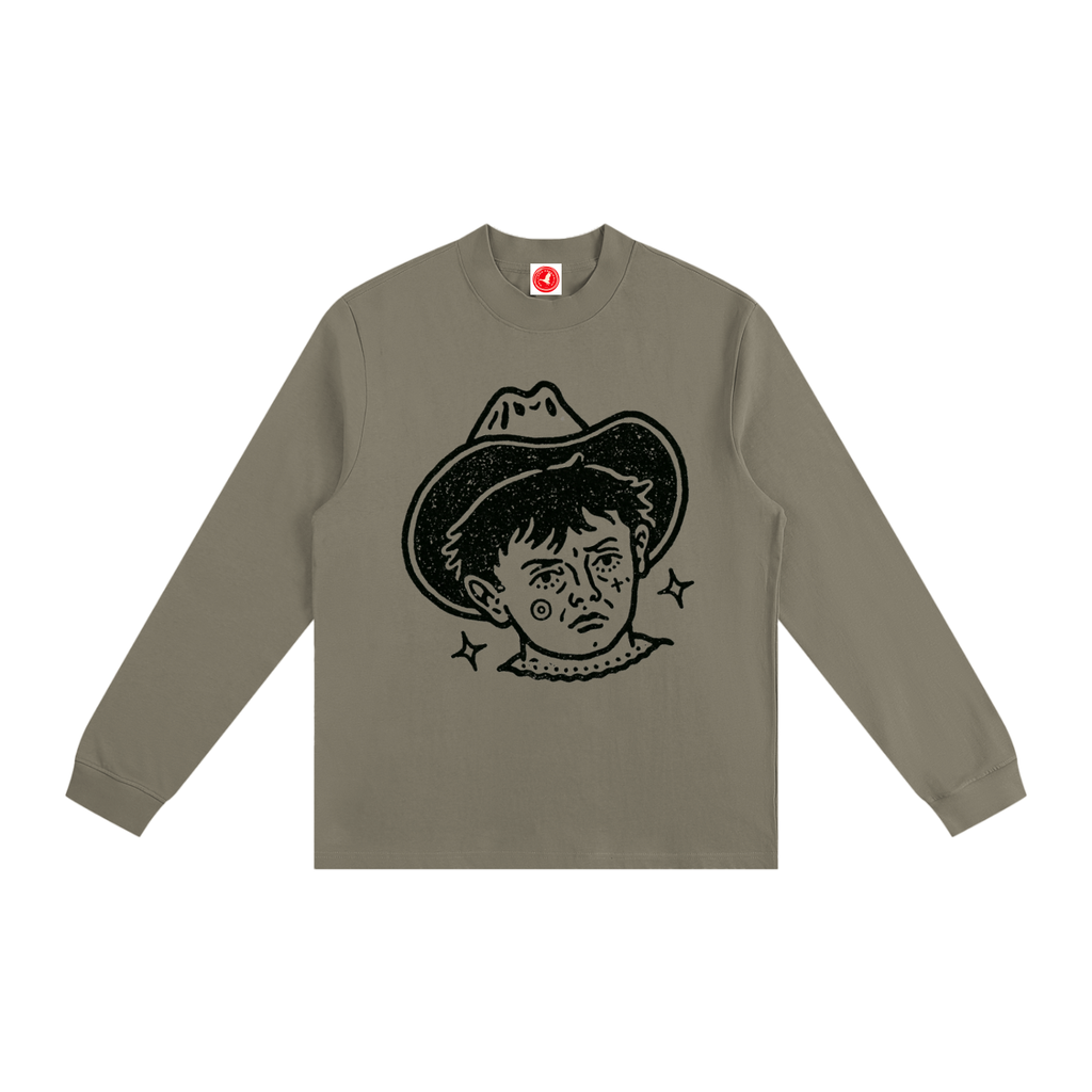 Cowboy Kid Mock Neck Sweatshirt