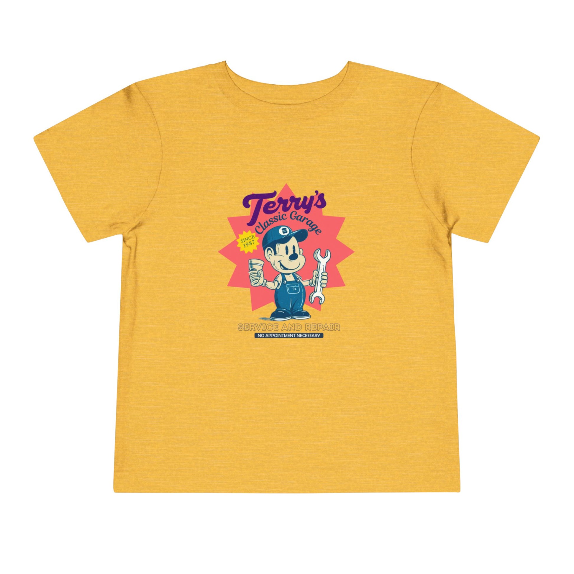 Toddler Graphic Tee with "Terry's Garage" image 8