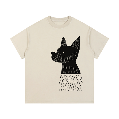 White Minimalist graphic t-shirt featuring retro-inspired artwork on a soft-washed cotton tee.