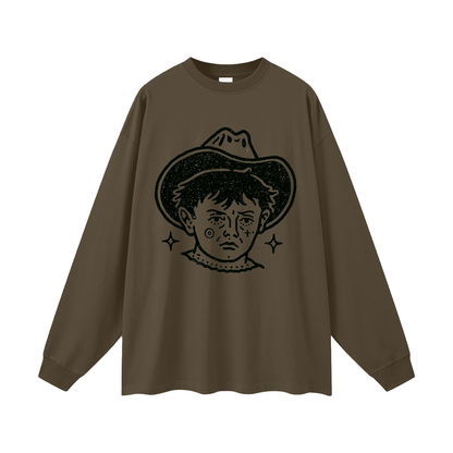 Cowboy Kid Graphic Long Sleeve T-Shirt