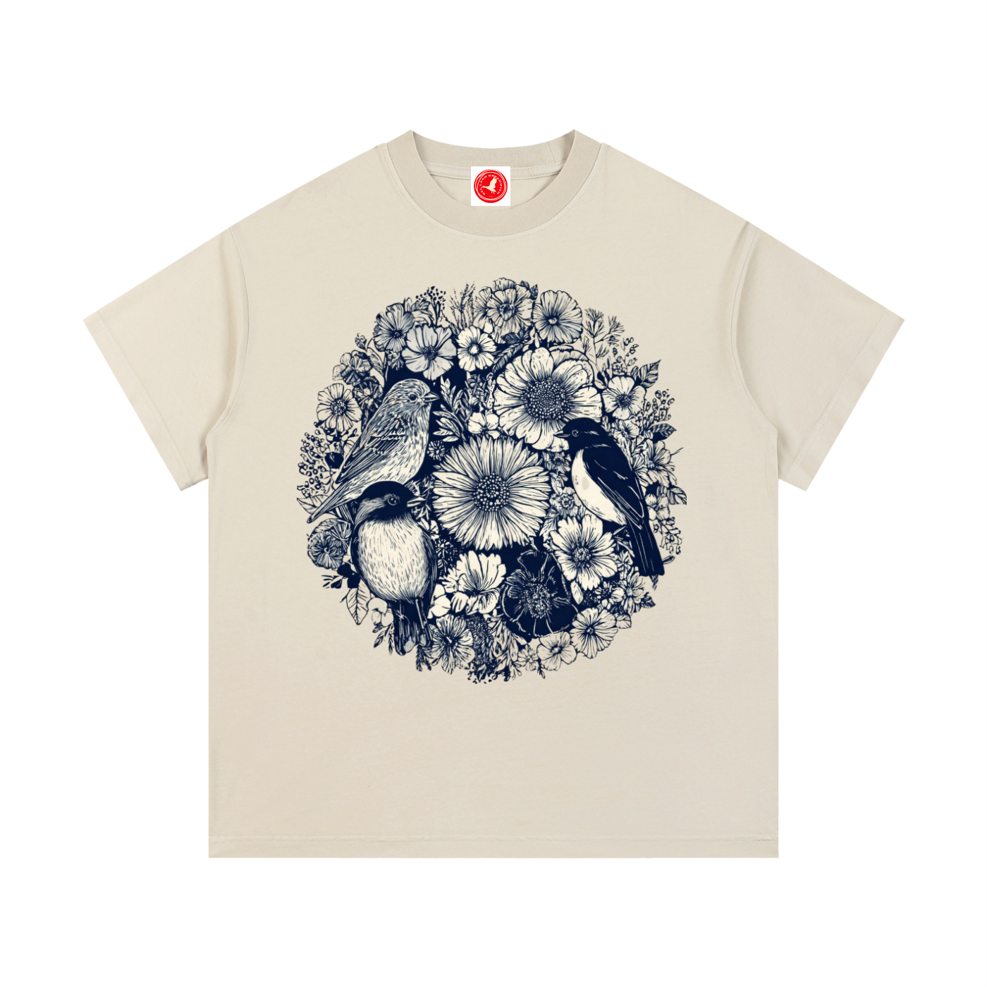 Floral Birds Circle Tee