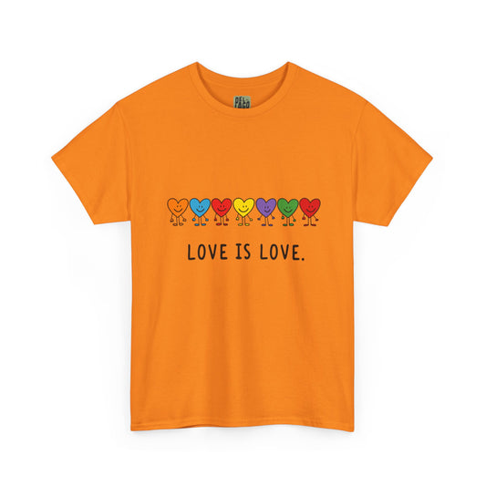 "Love is Love" Unisex Cotton Tee image 0