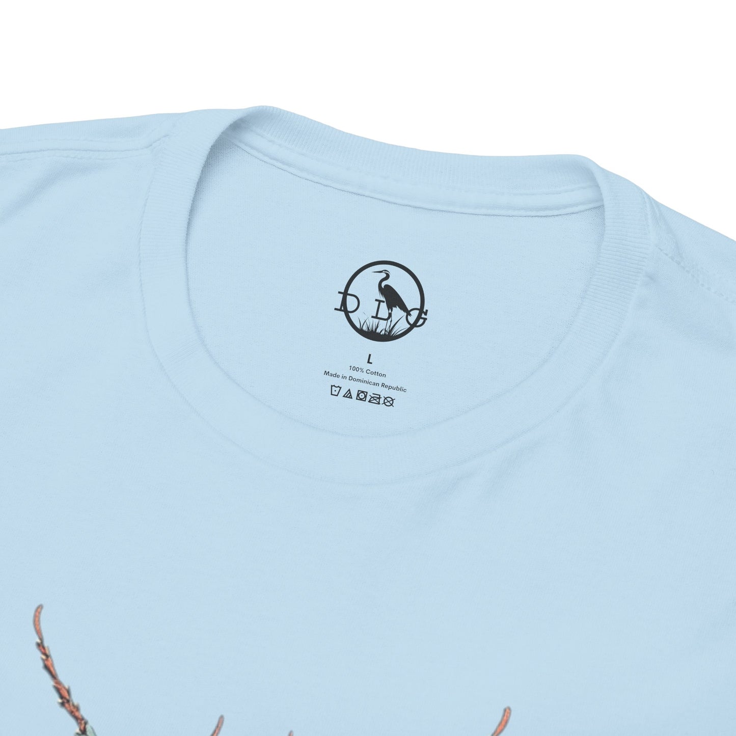 Nature-Inspired Unisex Heavy Cotton Tee with Vintage Bee Design