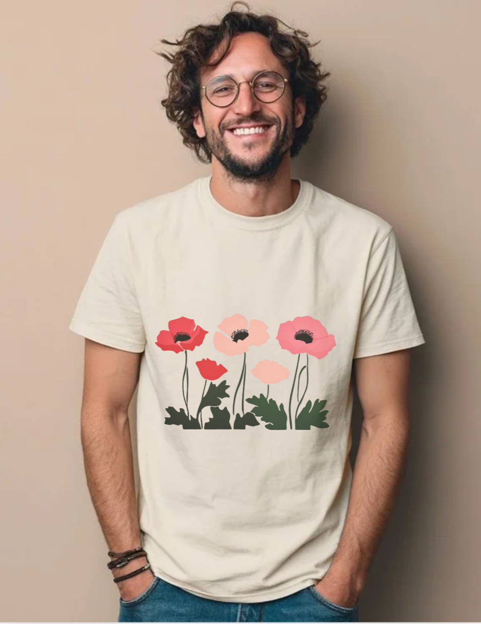 Floral Cotton Tee image 1