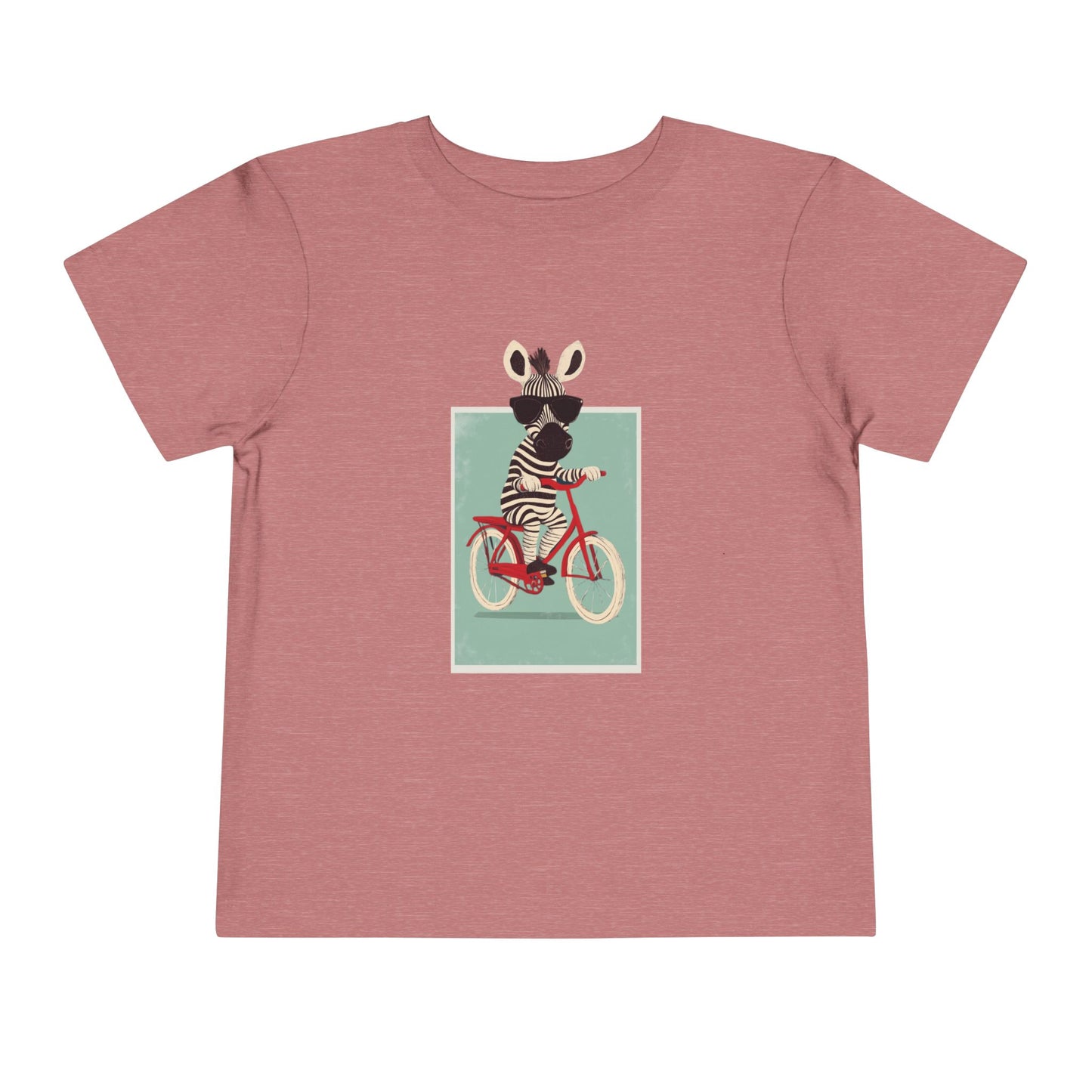 🚴‍♂️🦓 Whimsical Zebra on a Bike Toddler Tee image 2
