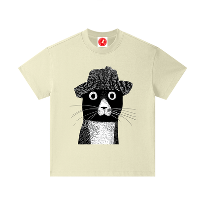 Hat Cat Graphic Tshirt