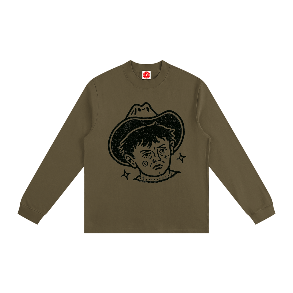 Cowboy Kid Mock Neck Sweatshirt