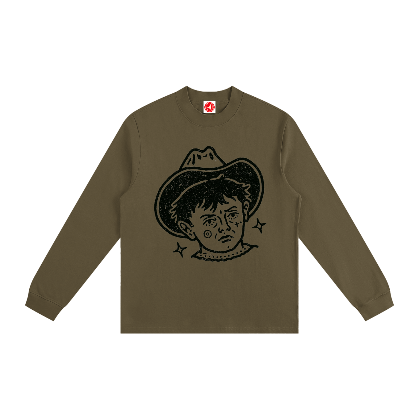 Cowboy Kid Mock Neck Sweatshirt