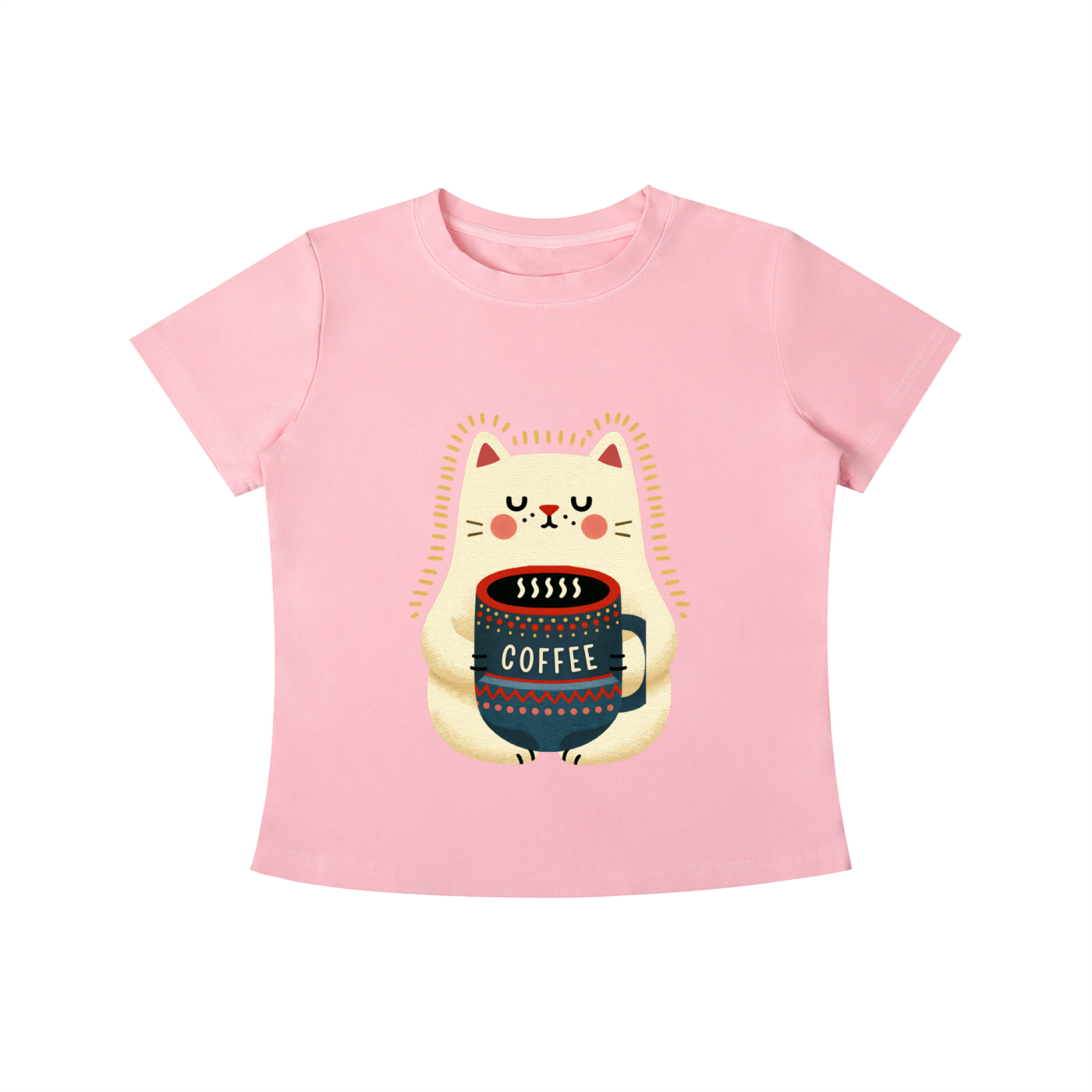 Cozy Cat Coffee Tee