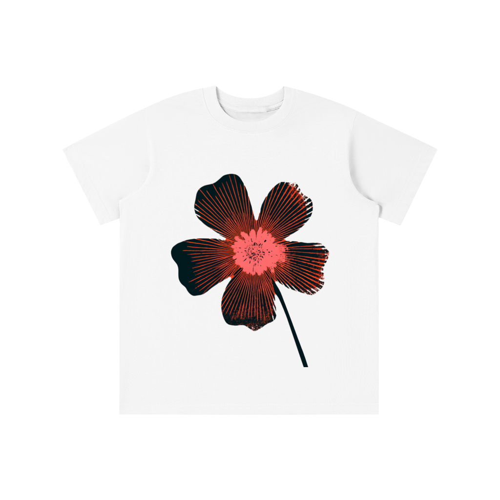 Retro Bloom graphic t-shirt featuring vintage floral artwork inspired by retro design and botanical illustration.