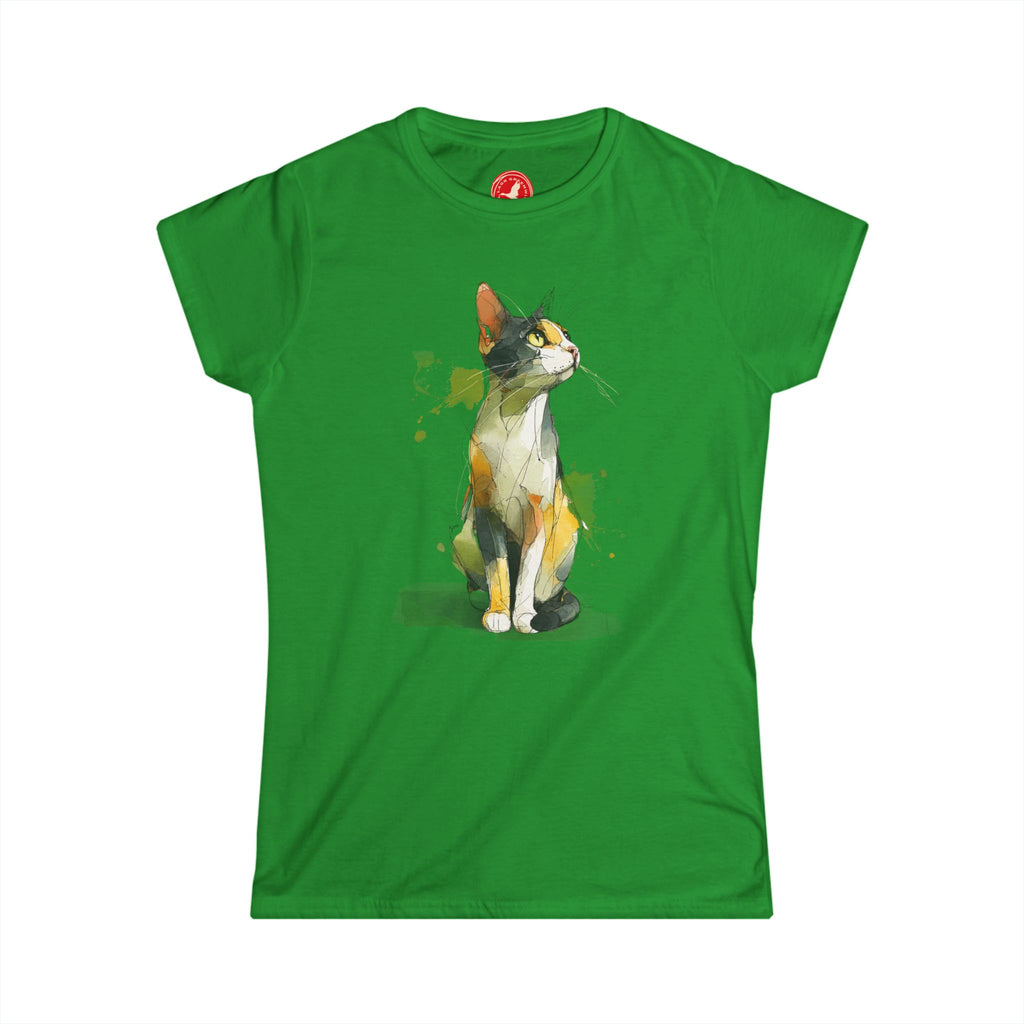 Watercolor Cat Graphic Tee