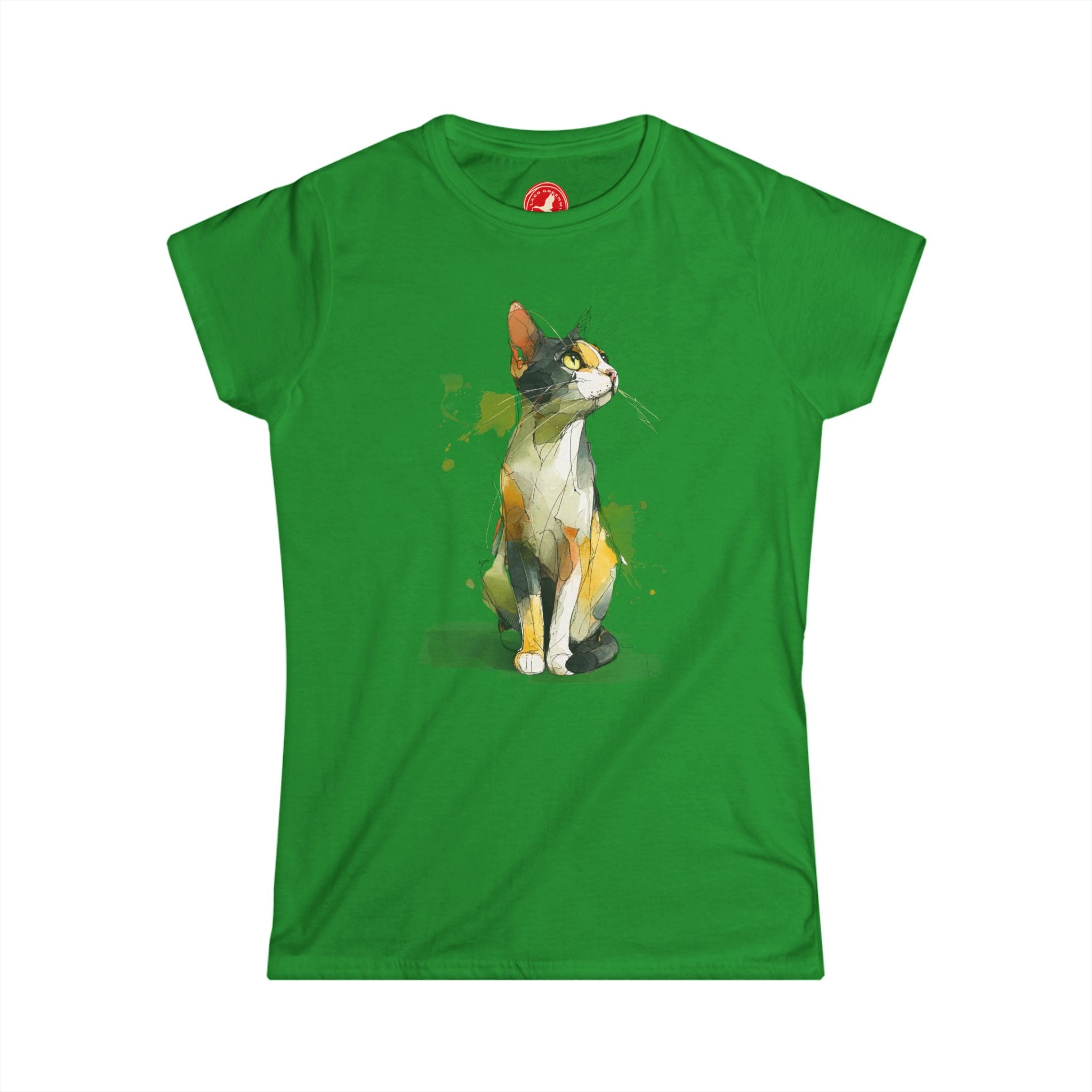 Watercolor Cat Graphic Tee