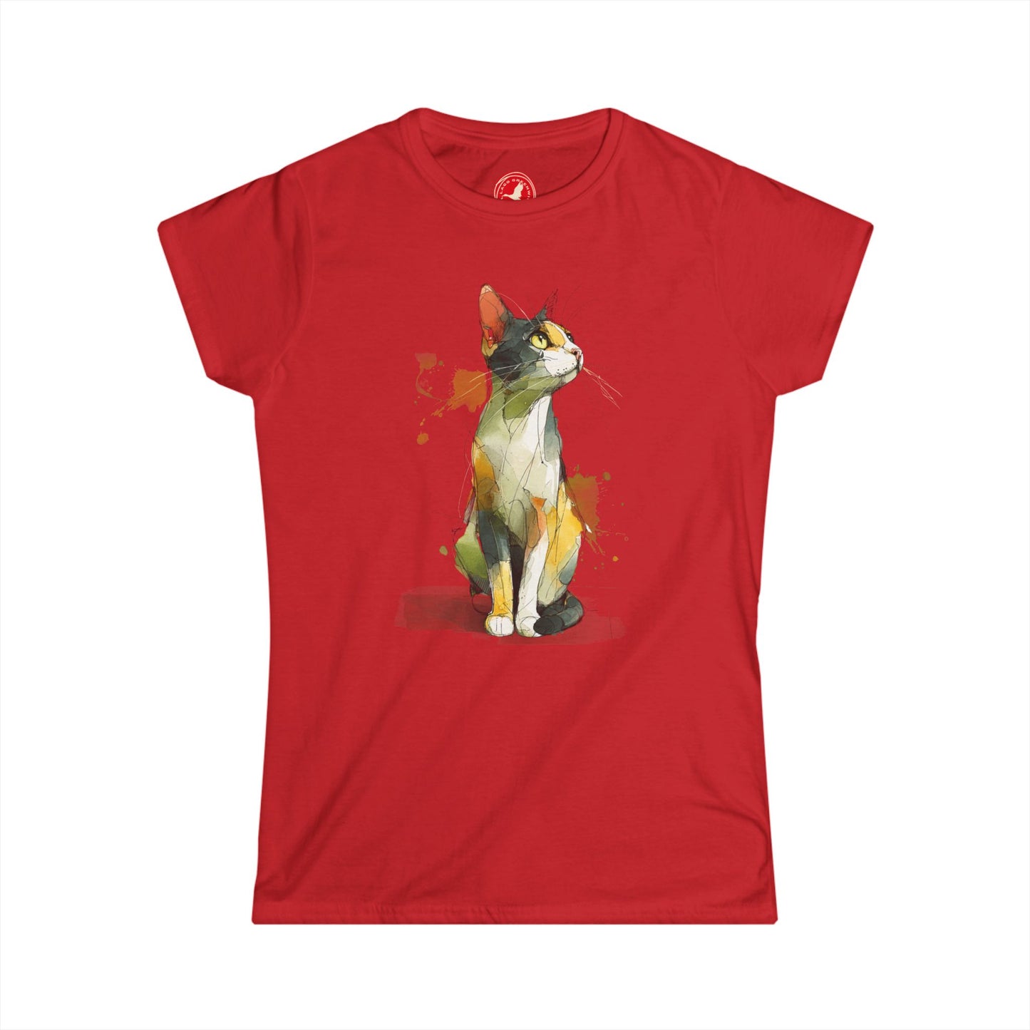 Watercolor Cat Graphic Tee