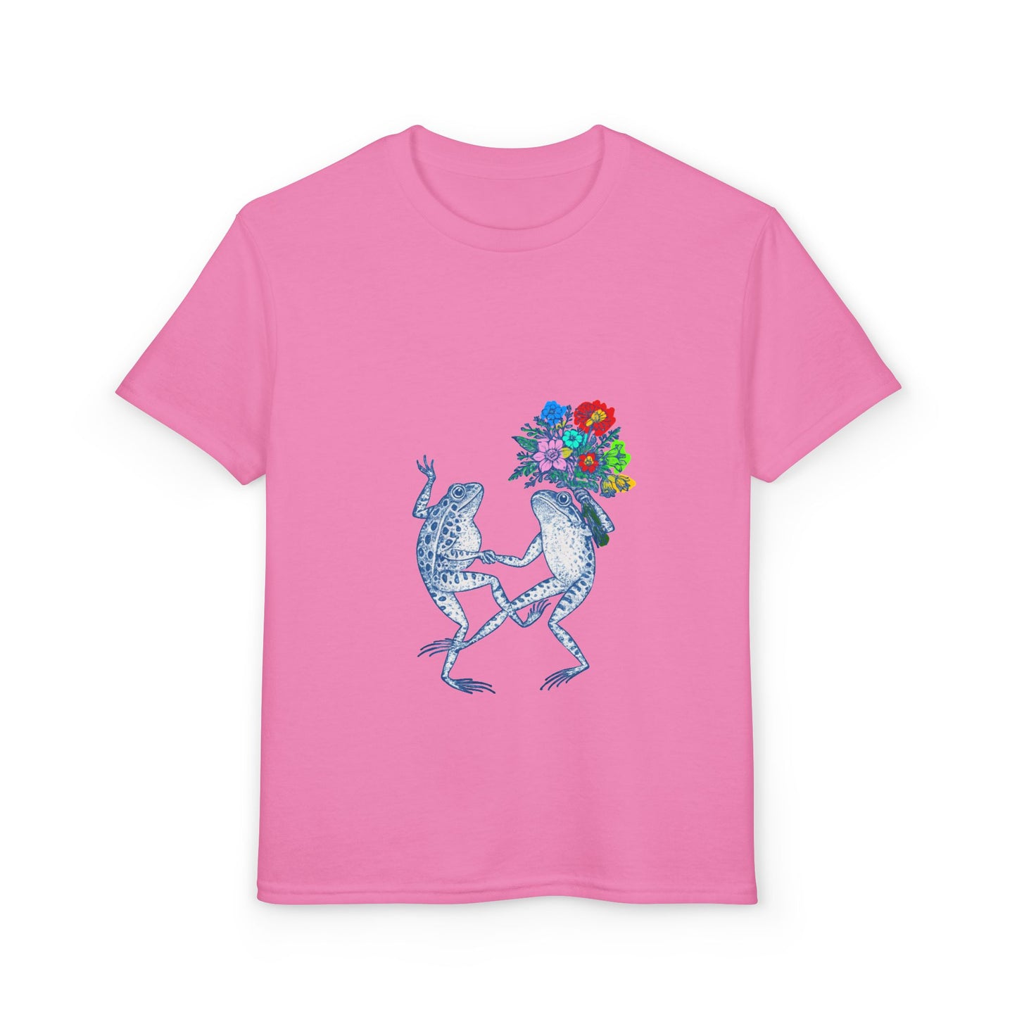 Dancing Frogs with Flower Bouquet Design