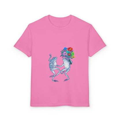 Dancing Frogs with Flower Bouquet Design
